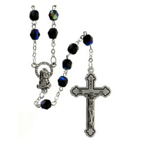 Rosary: Aurora Borealis Black