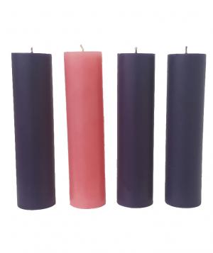 Advent Candle Set: 70mm x 280mm