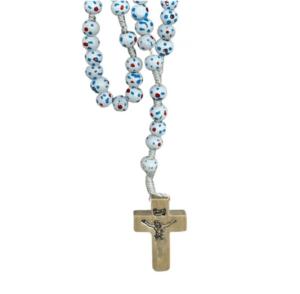 Rosary: Childs - White Wooden Beads