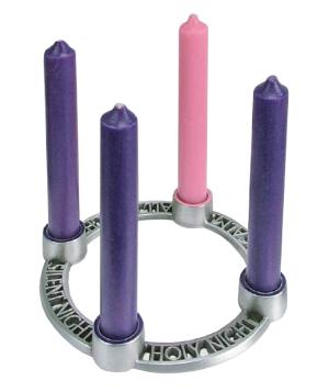 Advent Wreath: Metal including Candles