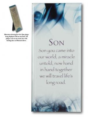 Plaque: Message in Glass - Son