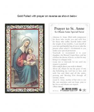 Holy Card: Prayer to St Anne