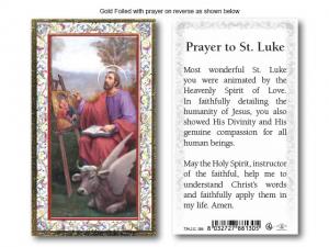 Holy Card: Prayer to St Luke