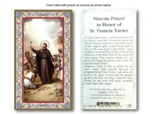 Holy Card: Novena Prayer in Honor of St Francis Xavier