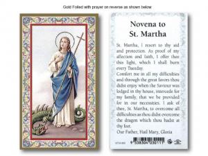 Holy Card: Novena to St Martha