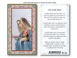 Holy Card: One Little Rose