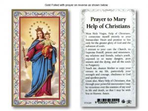 Holy Card: Prayer to Mary help of Christians