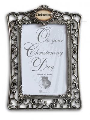 Photo Frame: Christening Filigree Style