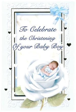 Card: Christening To Celebrate... Your Baby Boy