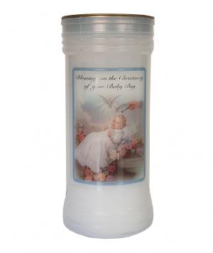 Candle: Christening Devotional - Boy