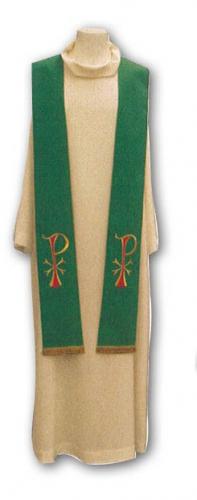 Stole: Green with gold trim