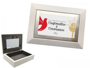 Keepsake Box: White Confirmation & Communion Comb