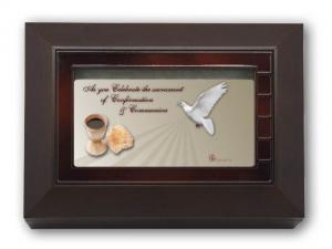 Keepsake Box: Wood Look Confirmation and Communion