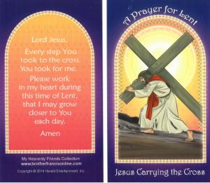 Holy Card: Jesus Carrying the Cross