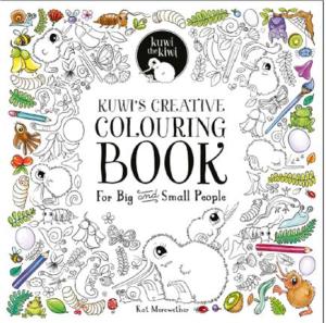 Kuwi's Creative Colouring Book, For Big, Small People