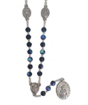 Rosary: Seven Dolor Glass, Black