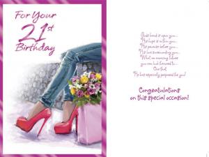 Card: Birthday 21st Female