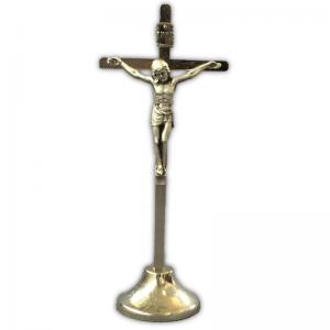 Crucifix: Standing, Metal 9.5 cm