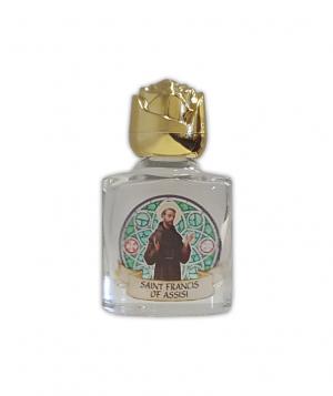 Holy Water Bottle: Glass St Francis