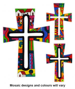 Cross: Wooden El Salvadorian Keyhole Cut Out 20.5 cm