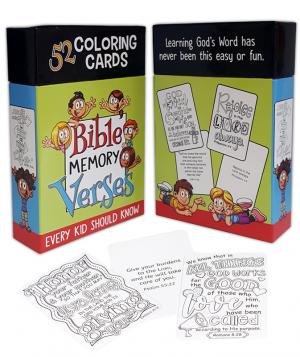 Colouring Cards: Bible Memory Verses