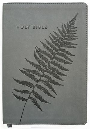 Bible: NLT Grey Fern Imitation Leather