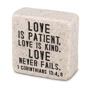 Scripture Stone: Love is Patient