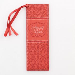 Bookmark: Amazing Grace - Coral