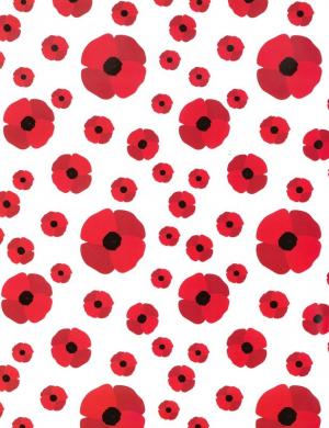 Gift Wrap: Poppies