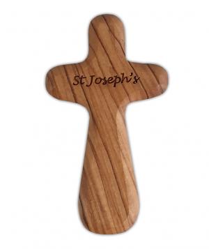 Cross: Olive Wood Comfort Small 7 cm - Personalised