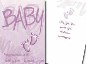 Card: Baby Beautiful Baby Girl