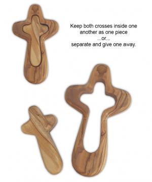 Cross: Olive Wood Comfort Remember Me