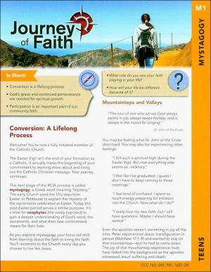 Journey of Faith for Teens: Mystagogy