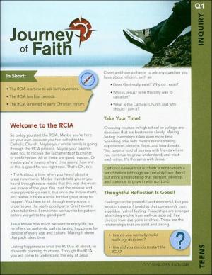 Journey of Faith for Teens: Inquiry