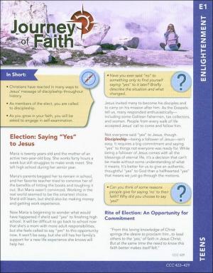 Journey of Faith for Teens: Enlightenment