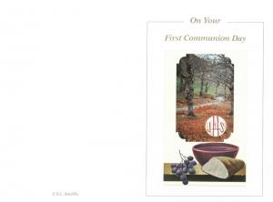 Card: First Holy Communion On Your First Communion Day