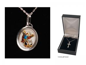 Necklace: Sterling Silver St Michael