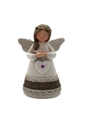 Little Blessing Angel: Dark Amethyst Stone