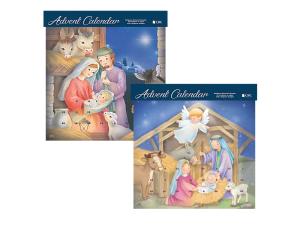 Advent Calendar: Manger Scene with Glitter