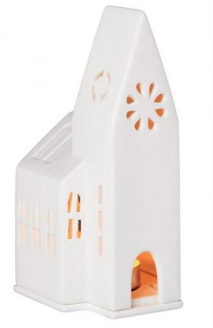 Tea Light Holder: Porcelain Church