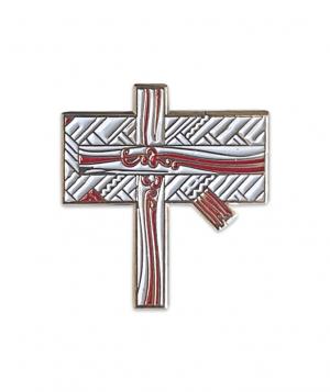 Lapel Pin: Anglican Flax Cross