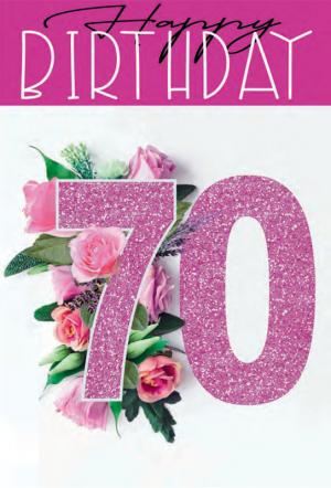 Card: Birthday, 70th Female