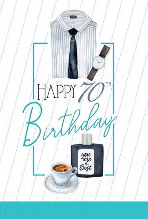 Card: Birthday, 70th Male