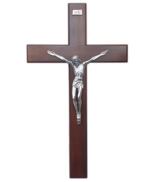 Crucifix: Wall, Mahogany 50cm