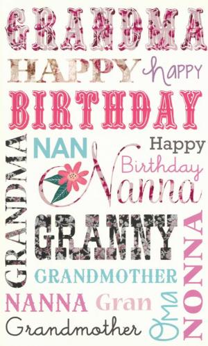 Card: Birthday Grandmother