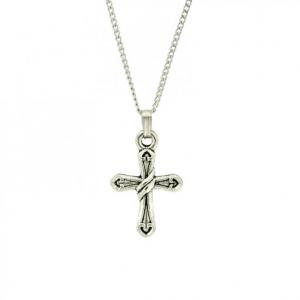 Necklace: Small Silver Cross