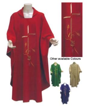 Chasuble & Stole: Red