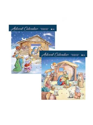 Advent Calendar: Nativity Scene with Glitter