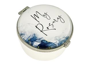 Rosary Box: Porcelain Blue