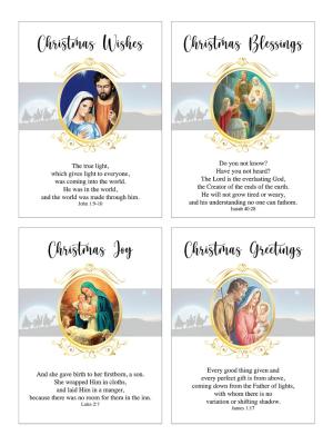 Christmas Cards: Budget Pack of 8